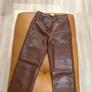 Faux leather Aritzia pants